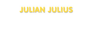 Der Vorname Julian Julius